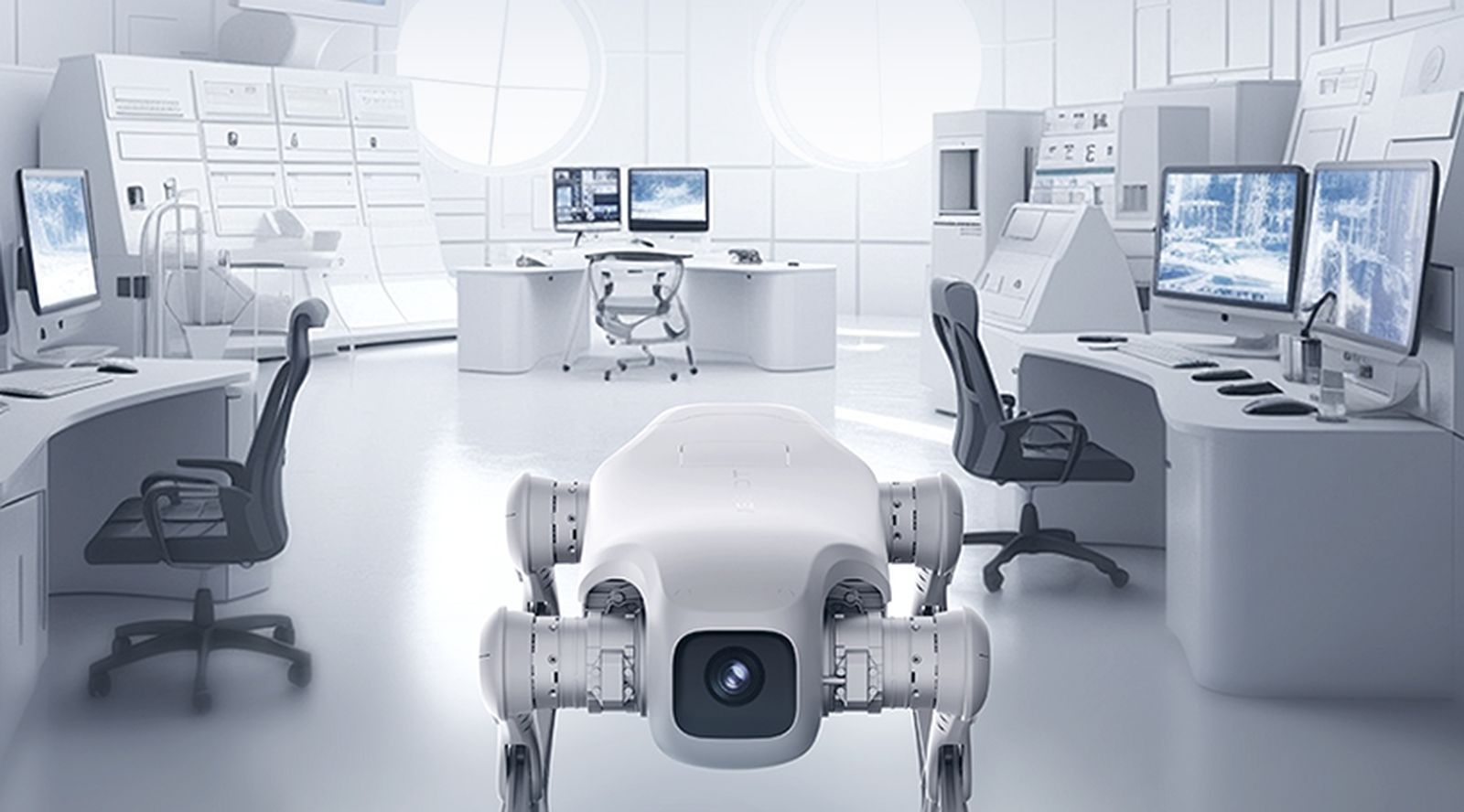 AgiBot D1 Edu with its onboard camera facing forward